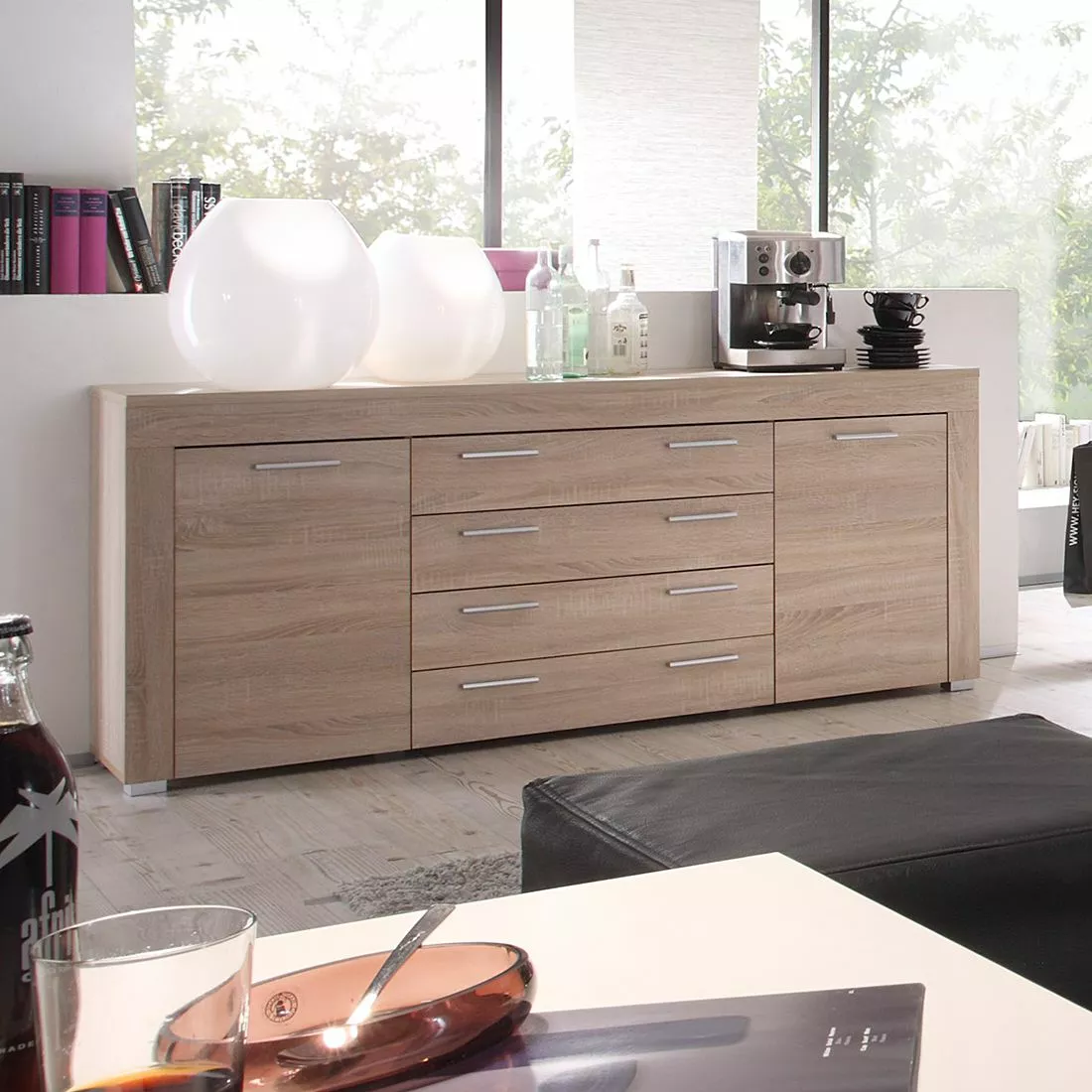 Trendteam Sideboard Bang - Eiche-Sägerau-Dekor 4 Trendteam Sideboard Bang - Eiche-Sägerau-Dekor – Bild 2