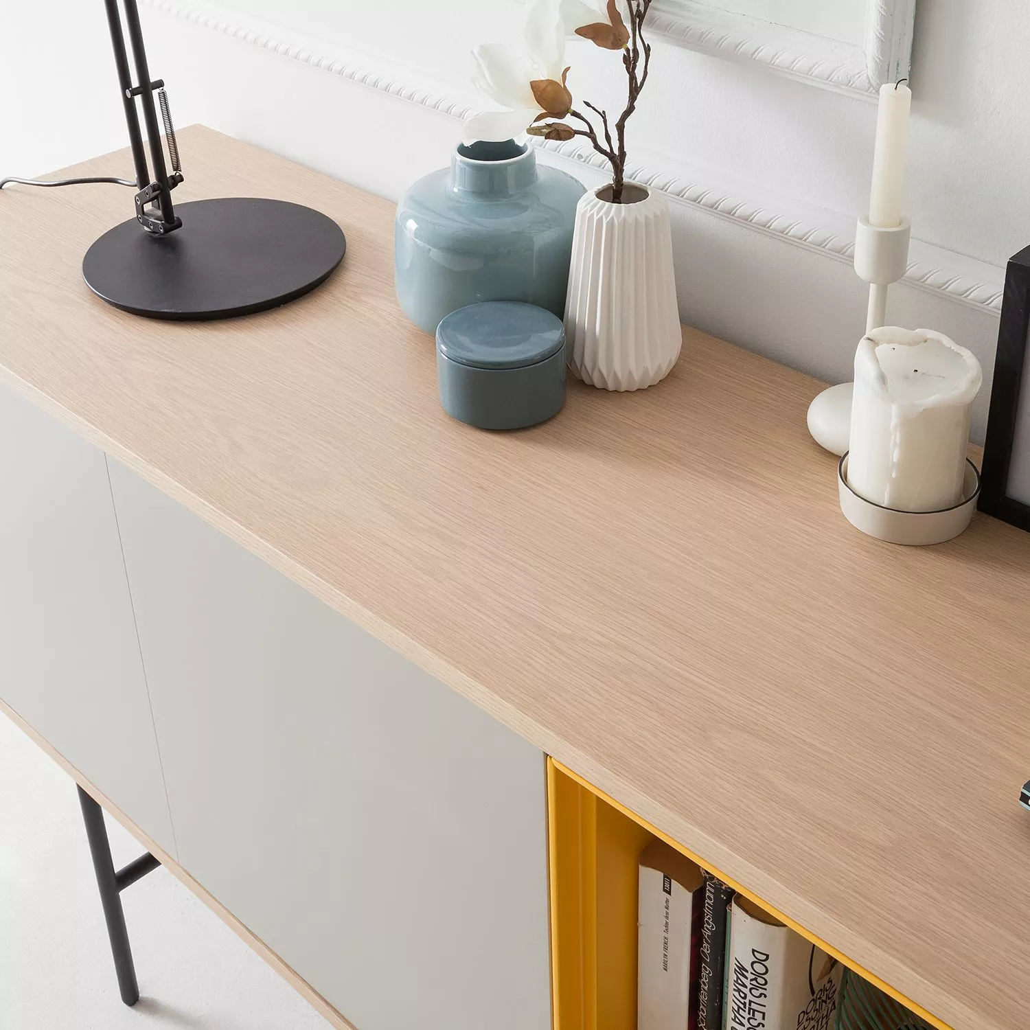 Studio Copenhagen Sideboard Caspito - Hellgrau / Eiche 9 Studio Copenhagen Sideboard Caspito - Hellgrau / Eiche – Bild 7