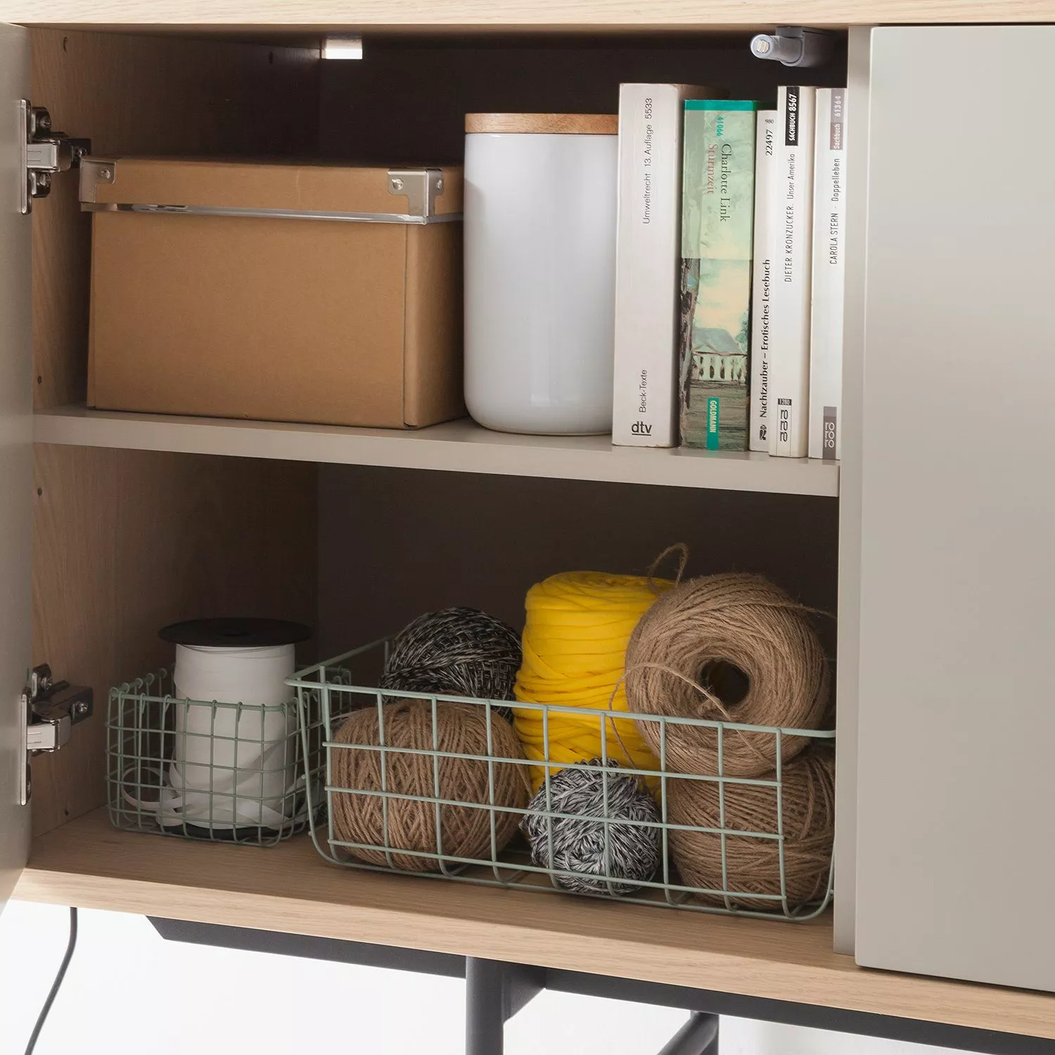 Studio Copenhagen Sideboard Caspito - Hellgrau / Eiche 13 Studio Copenhagen Sideboard Caspito - Hellgrau / Eiche – Bild 11