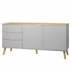 Tenzo Sideboard Dot I - Grau -Büromöbel Verkäufe sideboard dot i eiche teilmassiv grau 4148640