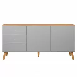 Tenzo Sideboard Dot I - Grau -Büromöbel Verkäufe sideboard dot i eiche teilmassiv grau 4148652