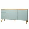 Tenzo Sideboard Dot I - Mint -Büromöbel Verkäufe sideboard dot i eiche teilmassiv mint 4148664