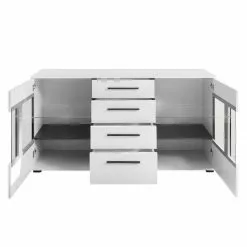 Roomscape Sideboard Farson - Hochglanz Weiß / Weiß -Büromöbel Verkäufe sideboard farson hochglanz weiss weiss 3696769
