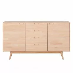 Mørteens Sideboard Finsby - Buche Weißöl -Büromöbel Verkäufe sideboard finsby buche massiv 3681713