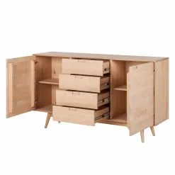 Mørteens Sideboard Finsby - Buche Weißöl -Büromöbel Verkäufe sideboard finsby buche massiv 3681745