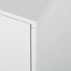 Mørteens Sideboard Lindholm V - Eiche teilmassiv - Weiß / Eiche -Büromöbel Verkäufe sideboard lindholm v weiss matt eiche massiv 358652