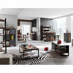 Ars manufacti Sideboard Manchester I - Akazie teilmassiv / Metall - Akazie / Anthrazit -Büromöbel Verkäufe sideboard manchester akazie massiv metall 381752