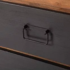 Ars manufacti Sideboard Manchester II - Akazie teilmassiv / Metall - Akazie / Anthrazit -Büromöbel Verkäufe sideboard manchester ii akazie massiv metall 4876168