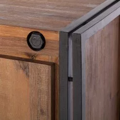 Ars manufacti Sideboard Manchester II - Akazie teilmassiv / Metall - Akazie / Anthrazit -Büromöbel Verkäufe sideboard manchester ii akazie massiv metall 4876176