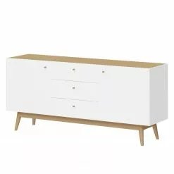 Germania Sideboard Monteo I - Weiß / Eiche