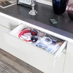 Fredriks Sideboard Namona III - Inkl. Beleuchtung - Beton Dekor / Weiß -Büromöbel Verkäufe sideboard namona iii inkl beleuchtung weiss anthrazit weiss anthrazit 4040340