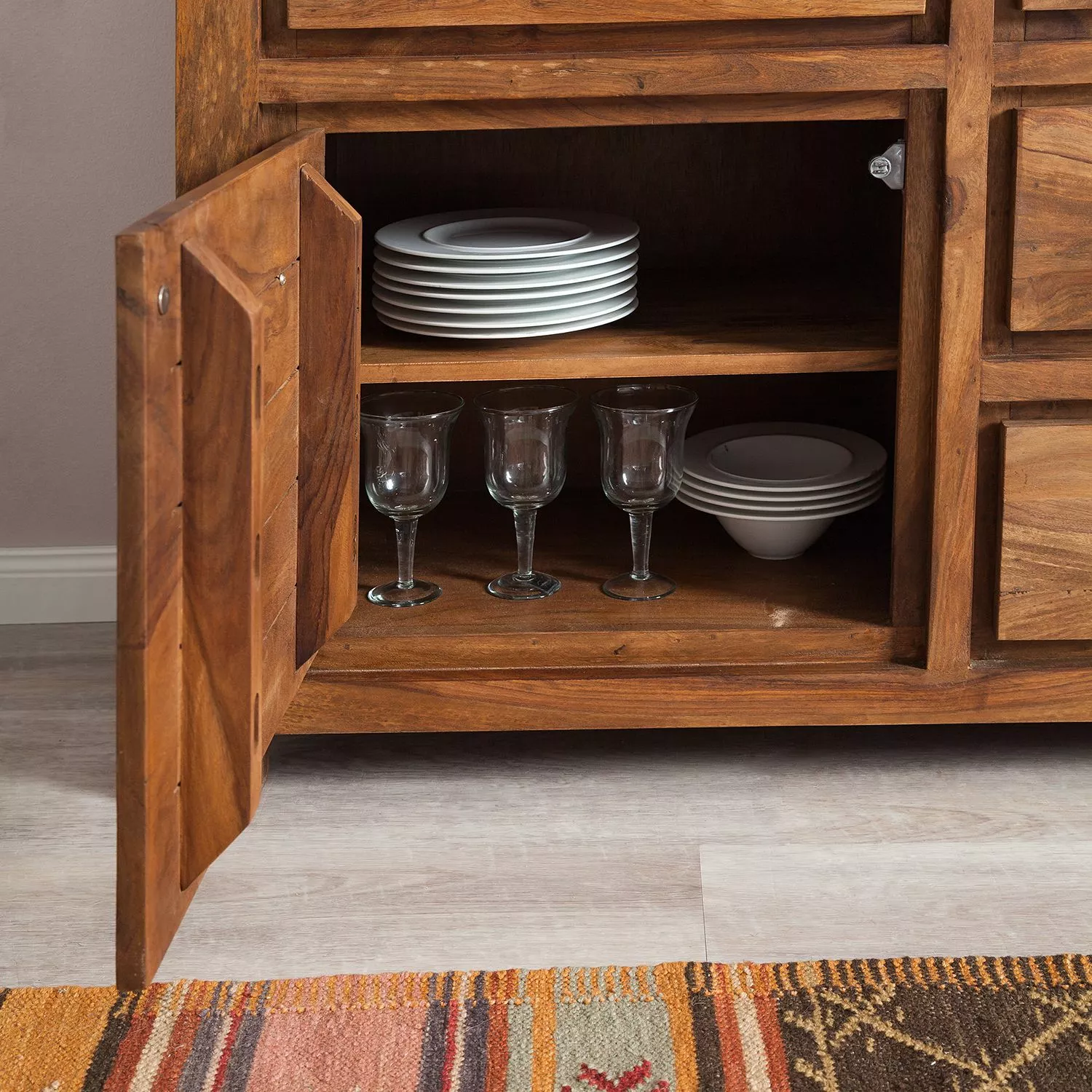 Ars Natura Sideboard Ohio I - Seesham massiv - gewachst 9 Ars Natura Sideboard Ohio I - Seesham massiv - gewachst – Bild 7