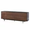 Eva Padberg Collection Sideboard Payara - Echtholzfurnier - Walnuss / Anthrazit -Büromöbel Verkäufe sideboard payara walnuss schwarz 4372560
