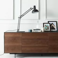 Eva Padberg Collection Sideboard Payara - Echtholzfurnier - Walnuss / Anthrazit -Büromöbel Verkäufe sideboard payara walnuss schwarz 4372592