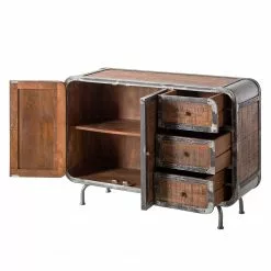 Ars manufacti Sideboard Wharton I - Akazie teilmassiv / Stahl -Büromöbel Verkäufe sideboard wharton i mango teilmassiv stahl 5212048