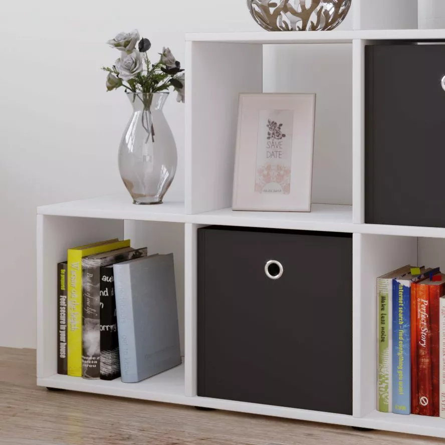 VCM Stufenregal Nitas - Weiß 5 VCM Stufenregal Nitas - Weiß – Bild 3