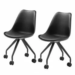 Mørteens Stuhl Jessen (2er-Set) - Schwarz