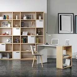 Temahome Schreibtisch Zoelen - Matt Weiß / Eiche -Büromöbel Verkäufe temahome buero 05 01 2017 4318648