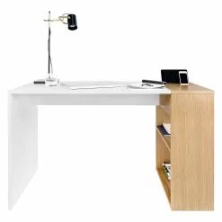 Temahome Schreibtisch Zoelen - Matt Weiß / Eiche -Büromöbel Verkäufe temahome buero 05 01 2017 4318652