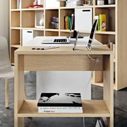 Temahome Schreibtisch Zoelen - Matt Weiß / Eiche -Büromöbel Verkäufe temahome buero 05 01 2017 4318664