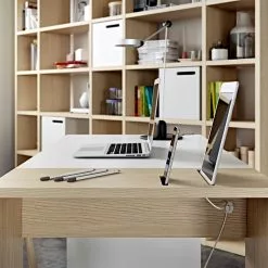 Temahome Schreibtisch Zoelen - Matt Weiß / Eiche -Büromöbel Verkäufe temahome buero 05 01 2017 4318672