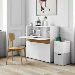 Temahome Sekretär Focus - Weiß / Eiche 17 Temahome Sekretär Focus - Weiß / Eiche -Büromöbel Verkäufe temahome buero 05 01 2017 4318804
