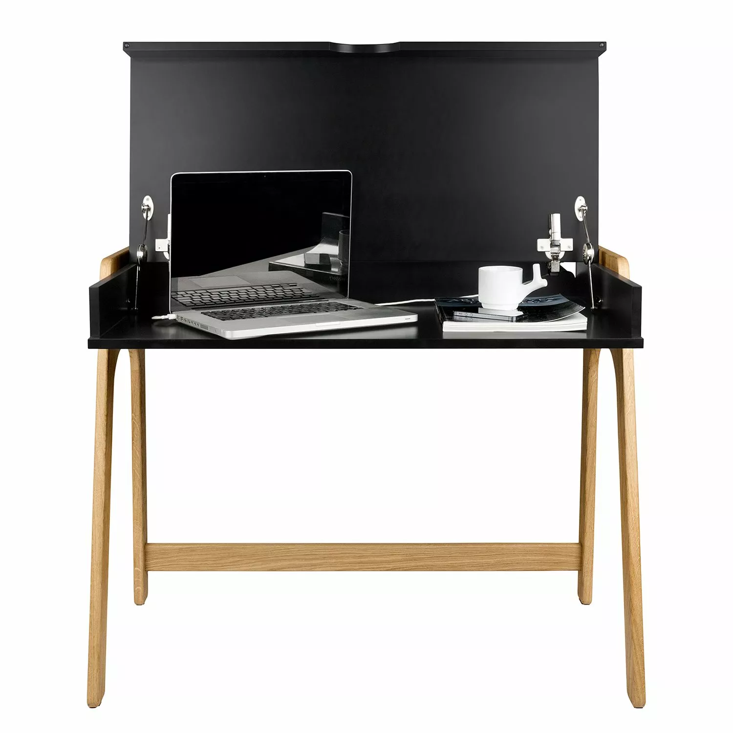 Temahome Schreibtisch Strömsund - Matt Schwarz / Eiche 10 Temahome Schreibtisch Strömsund - Matt Schwarz / Eiche – Bild 8