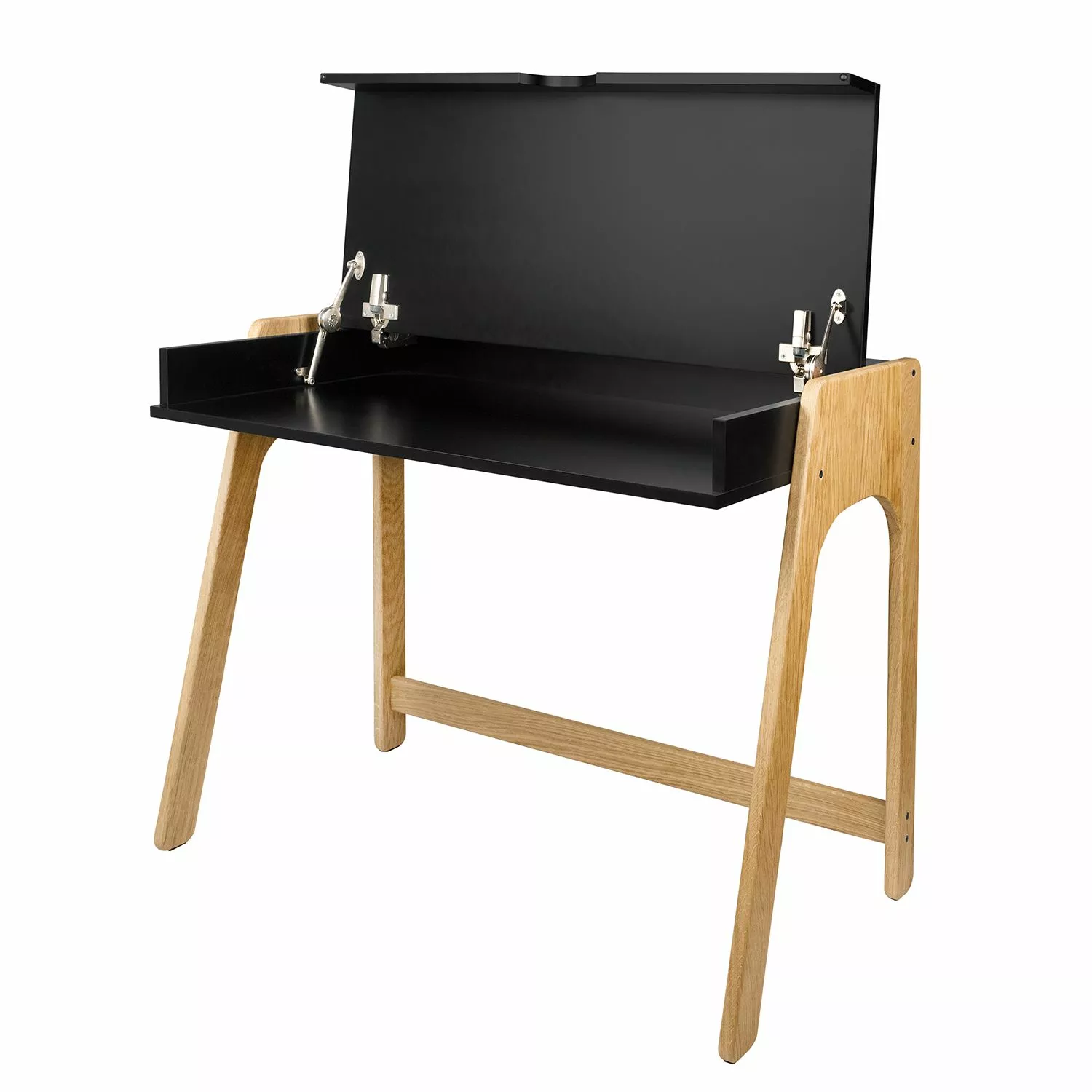 Temahome Schreibtisch Strömsund - Matt Schwarz / Eiche 3 Temahome Schreibtisch Strömsund - Matt Schwarz / Eiche