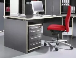 Germania Aufsatzschrank Eugene - Breite 40cm - Anthrazit/Rosales Dekor -Büromöbel Verkäufe top square eugene aufsatzschrank breit 40cm m ge ask 0055 4