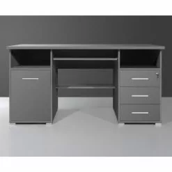 Germania Computertisch Suva - Tastaturauszug, abschließbare Schublade -Büromöbel Verkäufe top square suva schreibtisch anthrazit m ge ati suv ant 2