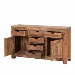 Wolf-Möbel Sideboard Yoga II - Sheesham massiv - Natur 22 Wolf-Möbel Sideboard Yoga II - Sheesham massiv - Natur -Büromöbel Verkäufe yoga kommode sheesham holz geoelt 6 schubladen 1240612